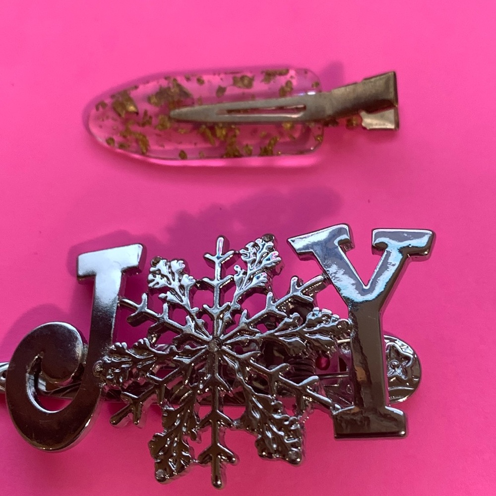 Two hair barrettes